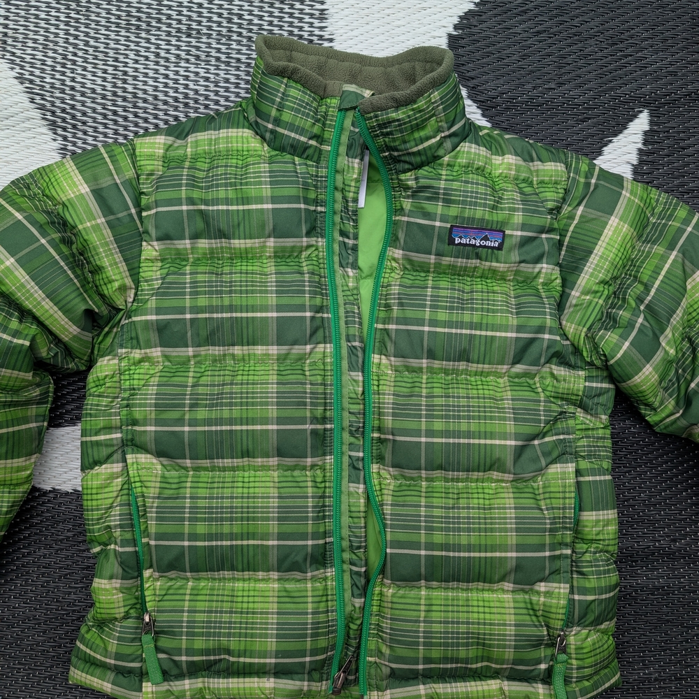 Patagonia Green Checkered Jacket